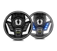 Wjwftcmk Faro Delantero Faro Delantero Universal Redondo De 220W 22000LM 32V 7 Pulgadas Led Para Jeep Para Wrangler Superbrillante