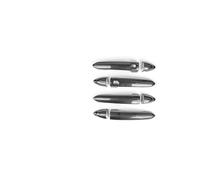 Wjwftcmk Para Genesis Para G80 DH 2015-2020 LHD ABS Manija De Puerta Exterior Coche Marco Cubierta Cuenco Embellecedor Exteriores 8 Uds manijas internas(Carbon Fiber Black)
