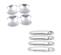 Wjwftcmk Para Kia Para Soluto Para Pegas Cromo Exterior Manija Puerta Lateral Coche Cubierta Cuenco Embellecedor ABS Pegatinas Decoración Estilo manijas internas(12x Door Handle Bowl)