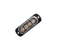 Wjwftcmk Piloto Trasero 4 X Luz Intermitente Para Coche Luz De Flash Luz Estroboscópica Para Camión 12V 24V LED De Emergencia(Blanco)