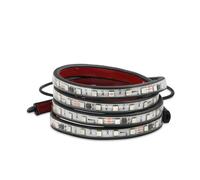 Wjwftcmk Piloto Trasero Lámpara Ambiental Furgonetas Estilo 24V Tira Luces LED DRL Camión RGB 64 Serpentina Que Fluye Barra Conducción Intermitente Advertencia(1.8 meter)