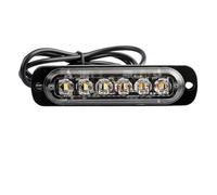 Wjwftcmk Piloto Trasero Luces Coche 12V Y 24V 4 Luces LED Estroboscópicas Motocicleta Luz Advertencia Parrilla Barra Luz Intermitente Lámpara Baliza Camión Y Coche Semáforo Naranja