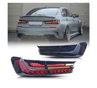 Wjwftcmk Piloto Trasero Para Serie 3 G20 Para M3 320i 325i 330i 340i 2019 2020 2021 2022 Lámparas Traseras Secuenciales Para Conjunto Frenos Estilo GTS Luces Traseras LED(SOMKED)