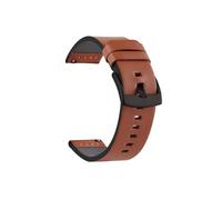 WJWJKA Correas de reloj de cuero genuino de 18-24 mm, accesorios de reloj con hebilla de acero inoxidable, correas de reloj de repuesto,Marrón rápido 2,20mm