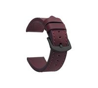 WJWJKA Correas de reloj de cuero genuino de 18-24 mm, accesorios de reloj con hebilla de acero inoxidable, correas de reloj de repuesto,Bronce Negro,24mm