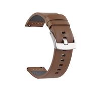 WJWJKA Correas de reloj de cuero genuino de 18-24 mm, accesorios de reloj con hebilla de acero inoxidable, correas de reloj de repuesto,Marrón oscuro rápido 1,24mm