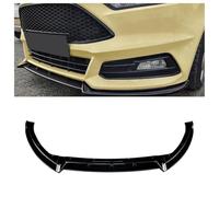 WJWMAOXJ Alerón Delantero Coche para Ford Focus ST MK3.5 2015-2018 2016,Labio del Parachoques Delantero Difusor Kit Protección Alerón de Parachoques Delantero,A Glossy Black