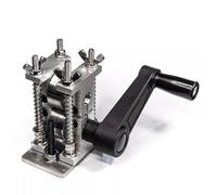 WJWWR Prensa Manual para joyería, máquina prensadora de Hilo de Plata y Cobre con incrustación DIY y Grosor Ajustable, Adecuada para prensar Metales de Oro, Plata, latón y Cobre