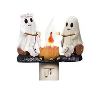 WJWZZGYL Nocturna Fantasma Hoguera Parpadeante,noche malvavisco fuego espeluznante,Decoración Halloween,Luz Nocturna Fantasma (B)
