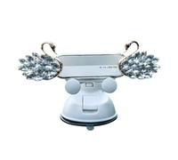 WJWZZGYL Soporte de teléfono ajustable para salpicadero de coche, soporte de teléfono para coche, con liberación de un botón, accesorios interiores (cisne de cristal blanco)