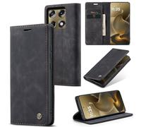 WJXEXRS Funda para Motorola Signature 5G, Carcasa de Piel [Tarjetas y Billetera][Soporte Plegable][Cierre Magnético] Flip Cartera Antigolpes, Estuche para móvil Motorola Signature 5G -Negro