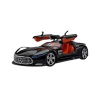 WJXNNON 1:24 Benz AMG GT Supercar De Aleación, Modelo De Vehículo De Metal Fundido A Presión, Sonido Y Luz, Colección De Juguetes, Regalos(Bright Black-Boxed)