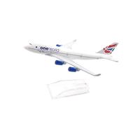 WJXNNON 1:400 para El Modelo De Avión Boeing B747 De British Airways, Simulación Aleación, Modelo Avión Pasajeros Fundición A Presión, Colección De Adornos