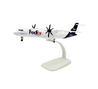 WJXNNON 1400 Modelos De Aviones para Air FedEx Airlines ATR, Aviones A Escala De Metal De 20 Cm, Modelos De Aviones Fundidos A Presión con Ruedas Y Trenes De Aterrizaje, Juguetes