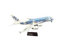 WJXNNON Avión A380 A Escala De 46 Cm para Ana Cartoon Sea Turtle Airlines, Aviones De Resina Fundido A Presión (Control Táctil O por Sonido)(380 W Light)