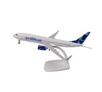 WJXNNON Avión De Aleación De 20 Cm para EE. UU. Air Jet Blue JetBlue Airlines B737, Modelo De Avión Fundido A Presión, Decoración De Aeronaves.