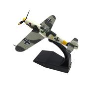 WJXNNON Avión De Combate Alemán BF-109 De La Segunda Guerra Mundial, Modelo De Simulación De Aleación, War Thunder, Listo para Usar, Escala 1:72.(Yellow)