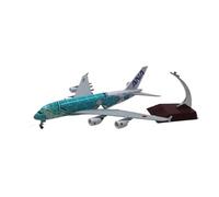 WJXNNON Avión De Juguete De Aleación Fundida A Presión Modelo Ana A380 De 20 Cm con Diseño De Tortuga Marina De Japón.(Green)