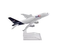 WJXNNON Avión De Metal Fundido A Presión A380 De Federation Airlines, Escala 1/400, 16 Cm, Adornos De Simulación De Aviación.
