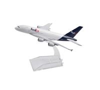 WJXNNON Colección De Adornos De Modelo De Avión De Pasajeros De Aleación De Simulación De Avión A380 De Federal Airlines A Escala 1:400.