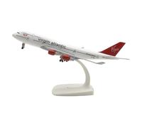 WJXNNON Decoraciones De 20 Cm para El Modelo De Avión B747 De Virgin Atlantic, Modelo De Avión De Aleación De Metal Fundido A Presión.