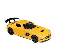 WJXNNON Mercedes Benz SLS AMG - Coche Deportivo De Aleación Fundido A Presión A Escala 1:32, Modelo De Simulación con Sonido Y Luz, Juguete para Coleccionar(Yellow)