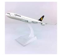 WJXNNON Modelo de avión de 16 cm para Lufthansa A340, avión de Metal Fundido a presión a Escala 1:400, con Tren de Aterrizaje Decorativo.