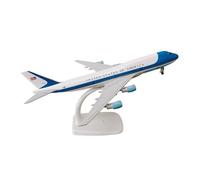 WJXNNON Réplica De Avión De Metal De 20 Cm (1:400) para El Air Force One B747, De Aleación con Adornos para El Tren De Aterrizaje. Juguetes para Niños.