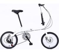 WJYCGFKJ Bicicleta Plegable de 14/16/20 Pulgadas con Cambio de 6 Marchas, Bicicleta Plegable portátil de Aluminio para Camping, Bicicleta de Ciudad, Altura Ajustable