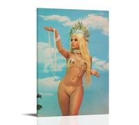 WJYCHEND Póster de la serie musical de Becky G Singer para álbum de música, arte de pared, pintura decorativa para dormitorio, 20 x 30 cm, estilo marco