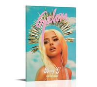 WJYCHEND Póster de la serie musical de Becky G Singer para álbum de música, arte de pared, pintura decorativa para dormitorio, 60 x 90 cm, estilo marco