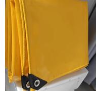 WJYWX Lonas, Multiusos Impermeable Poli Lona Cubierta con Ojales De Metal Y Bordes Reforzados, Amarillo Lona Grande para El Hogar Patio Al Aire Libre Hoja De Invierno Camping(3x7m)