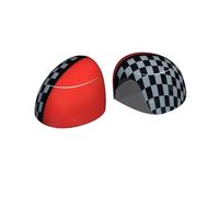 WJZB 1 par de cubiertas de espejo retrovisor de coche for MINI Cooper R50 R52 R53 R55 R56 R57 R58 R59 R60 R61, accesorios de decoración de estilo(GRAY)