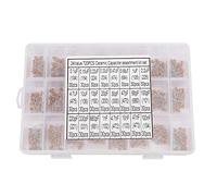 WJZJSVWTAU 720Pcs 24 Types Ceramic Capacitors Kit 0.1uF 100nF 50V with Storage Box Assortment for DIY Electronics Projects More diy supplies