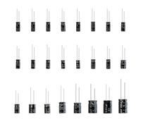WJZJSVWTAU Electrolytic Capacitor Assortment Kit from 0.1uF to 1000uF 10V 16V 25V 50V DIP in-line Aluminum Capacitors Set diy supplies