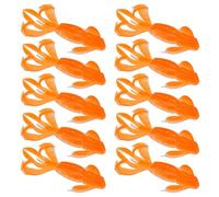 WKabnkn 10 señuelos bicolor suaves de alta elasticidad para una mejor atracción de peces, camarones con cierres secretos