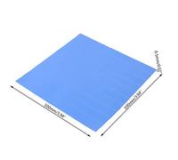 WKabnkn 100 mm x 100 mm x 0,5 mm, 1 hoja/100 almohadillas térmicas GPU CPU disipador de calor de refrigeración conductiva para laptop, ventilador disipador de calor, soporte de radiador, soporte de