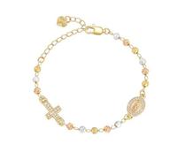 WKabnkn Abalorio de cruces de obsidiana para uso diario con diseños ajustables de corazón dorado, ajuste cómodo =, talla única, como se describe