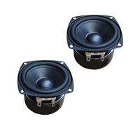 WKabnkn Altavoz de 3 pulgadas con forma cuadrada de doble imán que mejora la conexión de dispositivos auditivos, bocinas de woofer, salida auditiva, portátil