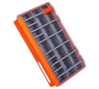 WKabnkn Bandejas de almacenamiento portátiles, organizadores de señuelos, caja de aparejos de pesca, tapa transparente, bandeja separadora de cebos, caja de aparejos resistente a los golpes