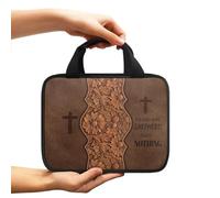 WKabnkn Bolsa organizadora de poliéster con versículos bíblicos con estampado de cruces, para clérigos, accesorios religiosos, bolsa organizadora de equipo