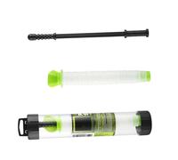 WKabnkn Bolsas de malla para cebos con embudo y émbolo, para pesca de carpas, disolución de agua, red de tubo estrecho, bolsas de cebo de malla de PVA duraderas con embudo y émbolo