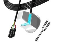 WKabnkn Cable de alimentación externo ABS para PC, botón de escritorio de instalación rápida para arranque sin esfuerzo y carcasa interruptores de alimentación externos ABS