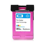 WKabnkn Cartucho recargable remanufacturado 301XL para 4500 5530 5532 4502 4507 DeskJet 2540 2050 1050 Office Printer Cartridge Replacement
