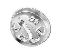 WKabnkn Cuenco de alimentación lenta de metal para perros y gatos, laberintos antideslizantes, plato de comida para mascotas pequeñas, comedero para perros