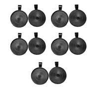 WKabnkn Elegante ajuste redondo de aleación de zinc para creación de joyas hechas a mano, componentes de collar antiguo, base de colgante de aleación de zinc, talla única, como se describe