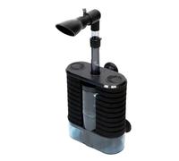 WKabnkn Filtro de acuario de bajo consumo con medios orgánicos y lecho fluido, para acuarios de agua salada y agua dulce, circulación de acuarios, oxigenador con filtro