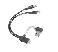 WKabnkn Global - Cable de carga de 5 V con 4 acoplamientos USB CREATE Tiny Type Create Link para dispositivos móviles, tabletas, muñecas, luces LED, suministro eléctrico C a cable pequeño