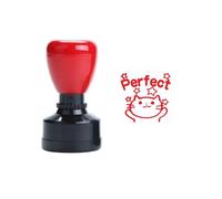 WKabnkn Herramienta de estampado de comentarios en inglés para incentivos en el aula, tabla de comportamiento y evaluaciones de tareas del profesor, sello para estudiantes