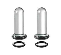 WKabnkn Juego de dilatación de oreja de cristal de 1,6 7 mm/7,5 12 mm con anillos tóricos, expansor de calibre único, joyería de piercing corporal, 5mm, como se describe, como se describe